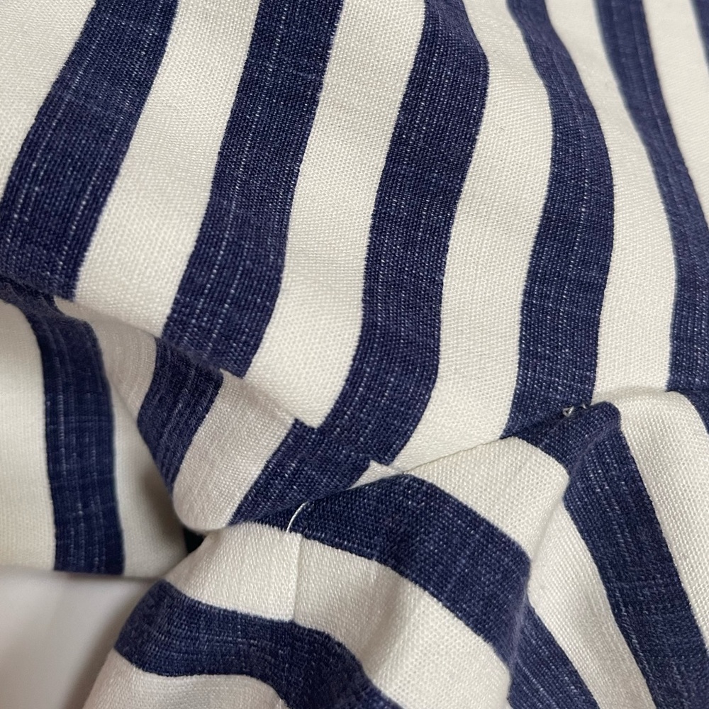 ⭐️Sharagano navy blue and off-white striped blazer - Picture 8 of 11